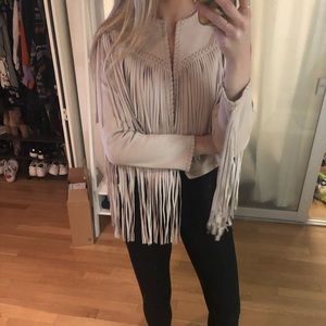 Unworn Zara fringe jacket